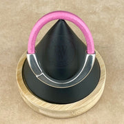 RED & PINK SELECTION -  Arena Leather Bracelet Collection with <strong>Single</strong> Antique Silver Magnetic Clasp