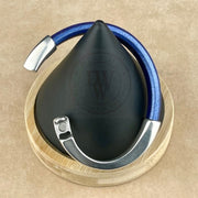 Arena Leather Bracelet in Metallic Amethyst–Silver Magnetic Clasp