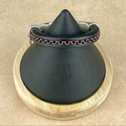 CHAIN ON BLACK LEATHER SELECTION -Arena Leather Bracelet Collection with <strong>Single</strong> Antique Silver Magnetic Clasp