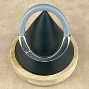 SILVER & GRAY SELECTION -  Arena Leather Bracelet Collection with <strong>Single</strong> Antique Silver Magnetic Clasp