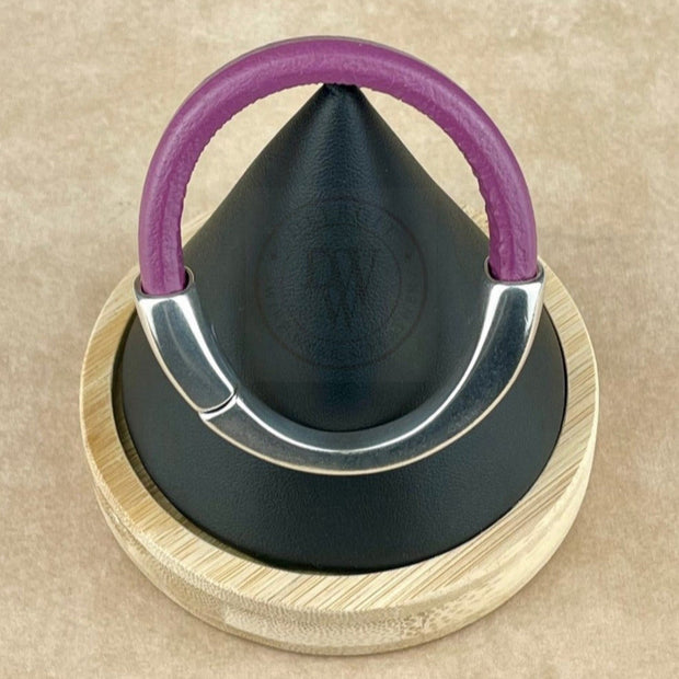 PURPLE SELECTION -  Arena Leather Bracelet Collection with <strong>Single</strong> Antique Silver Magnetic Clasp