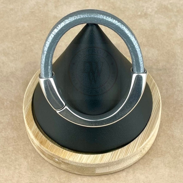 SILVER & GRAY SELECTION -  Arena Leather Bracelet Collection with <strong>Single</strong> Antique Silver Magnetic Clasp