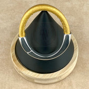 GOLD SELECTION -  Arena Leather Bracelet Collection with <strong>Single</strong> Antique Silver Magnetic Clasp