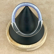 PURPLE SELECTION -  Arena Leather Bracelet Collection with <strong>Single</strong> Antique Silver Magnetic Clasp