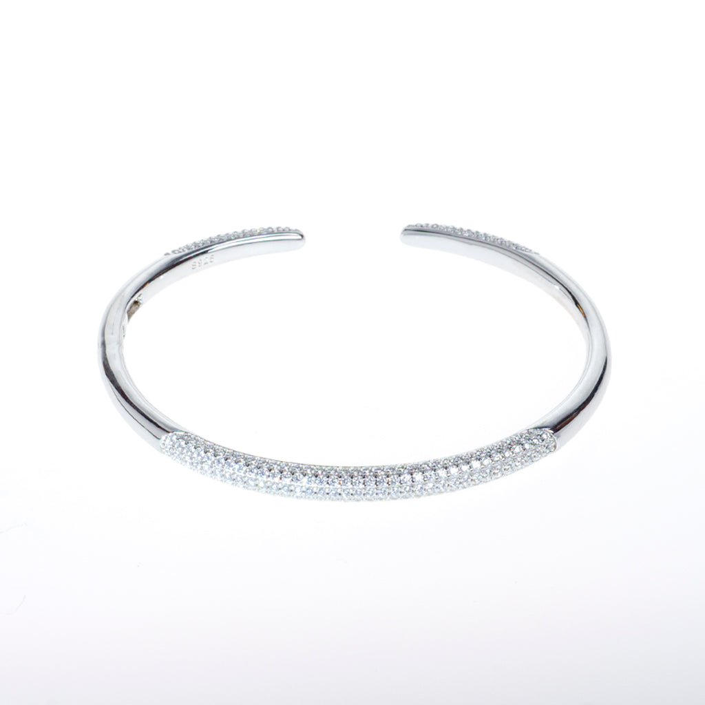 Thin Silver Cuff Bracelet