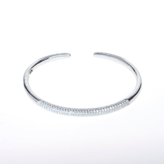 Thin Silver Cuff Bracelet