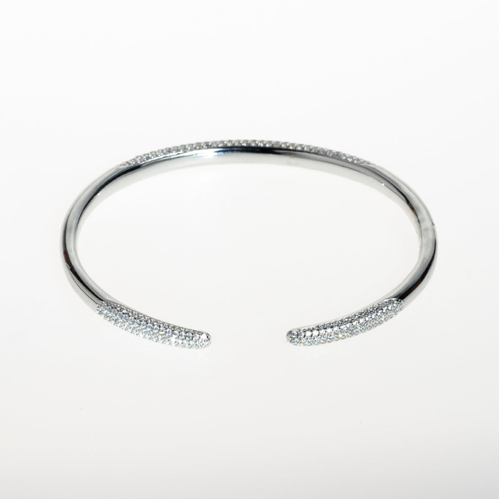 Thin Silver Cuff Bracelet