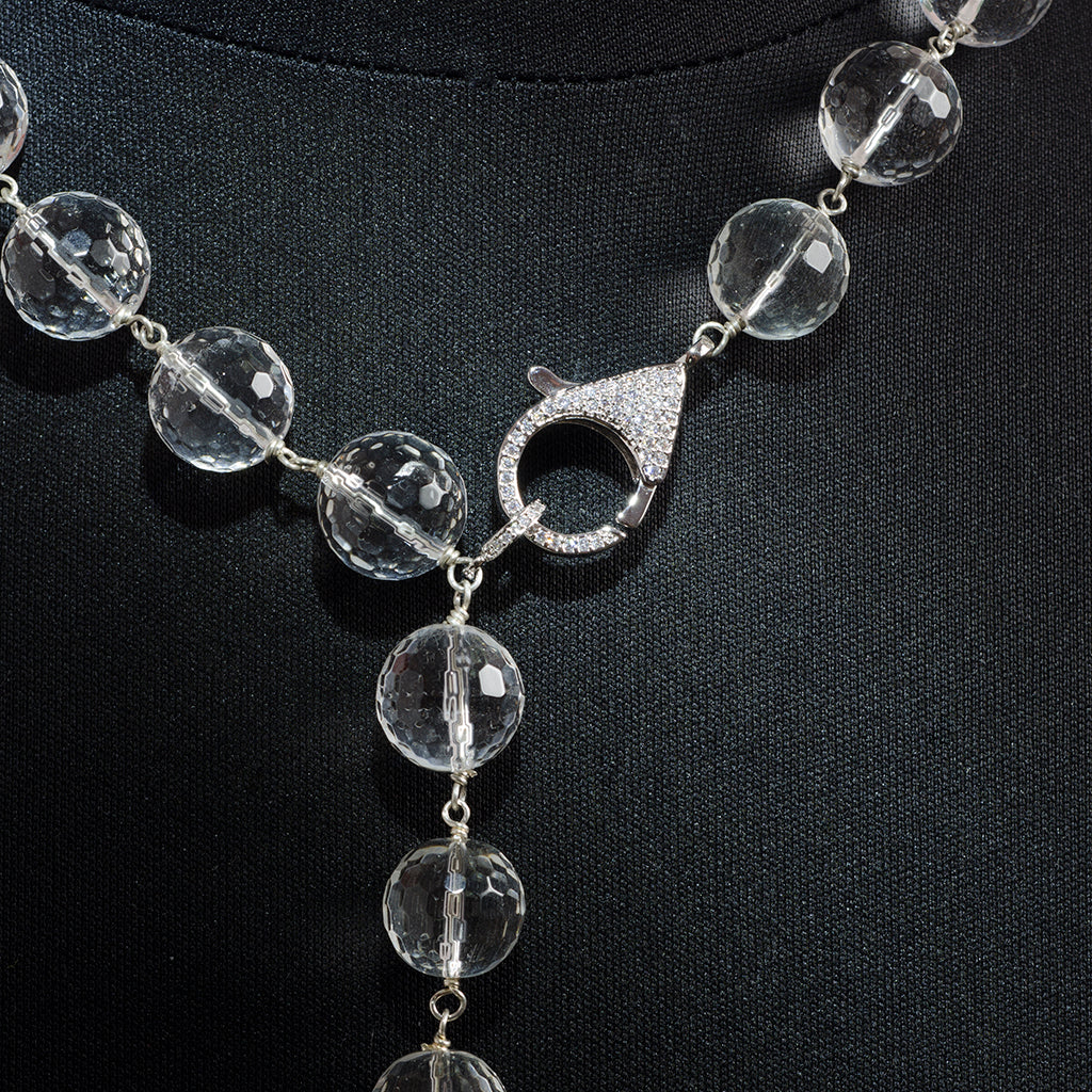 Clear Round Beads Necklace