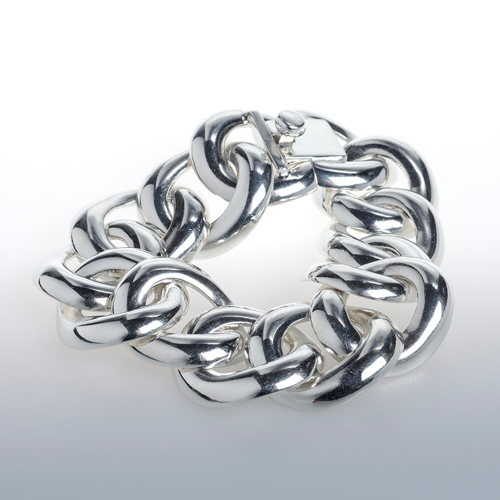 Sterling Silver Oval Weave Bracelet