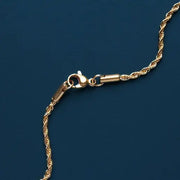 Men’s Gold Ring Necklace – Rope Chain