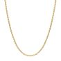 3.5mm 18Kt Gold IP Titanium Flat Curb Chain Necklace