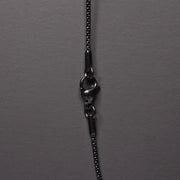 Medium Black Stainless Steel Cross Necklace For Men