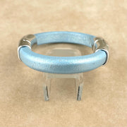 Blue Sky Metallic Unisex Cobo Bracelet with <strong> Double</strong> Antique Silver Clasps