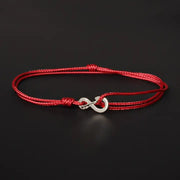Men's Red Cord Bracelet – Sterling Silver Clasp, Adjustable Fit