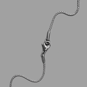 Men's Stainless Steel St. Benedict Pendant Necklace