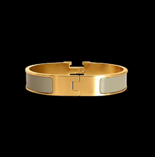 Grey Buckle H Bracelet