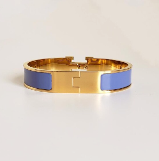 Periwinkle Blue Buckle H Bracelet