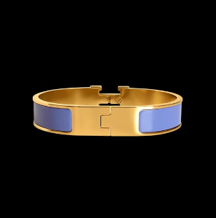 Periwinkle Blue Buckle H Bracelet