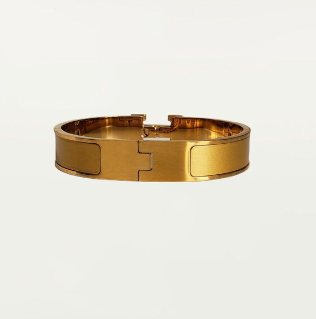 Gold Buckle H Bracelet