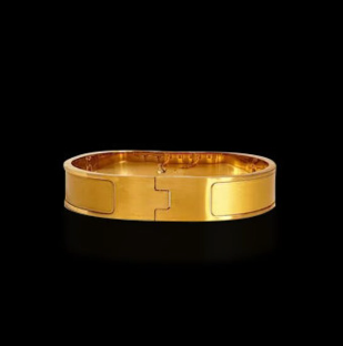 Gold Buckle H Bracelet