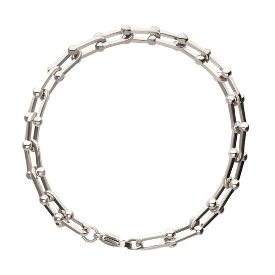 Men’s Stainless Steel Nodal Link Chain Bracelet