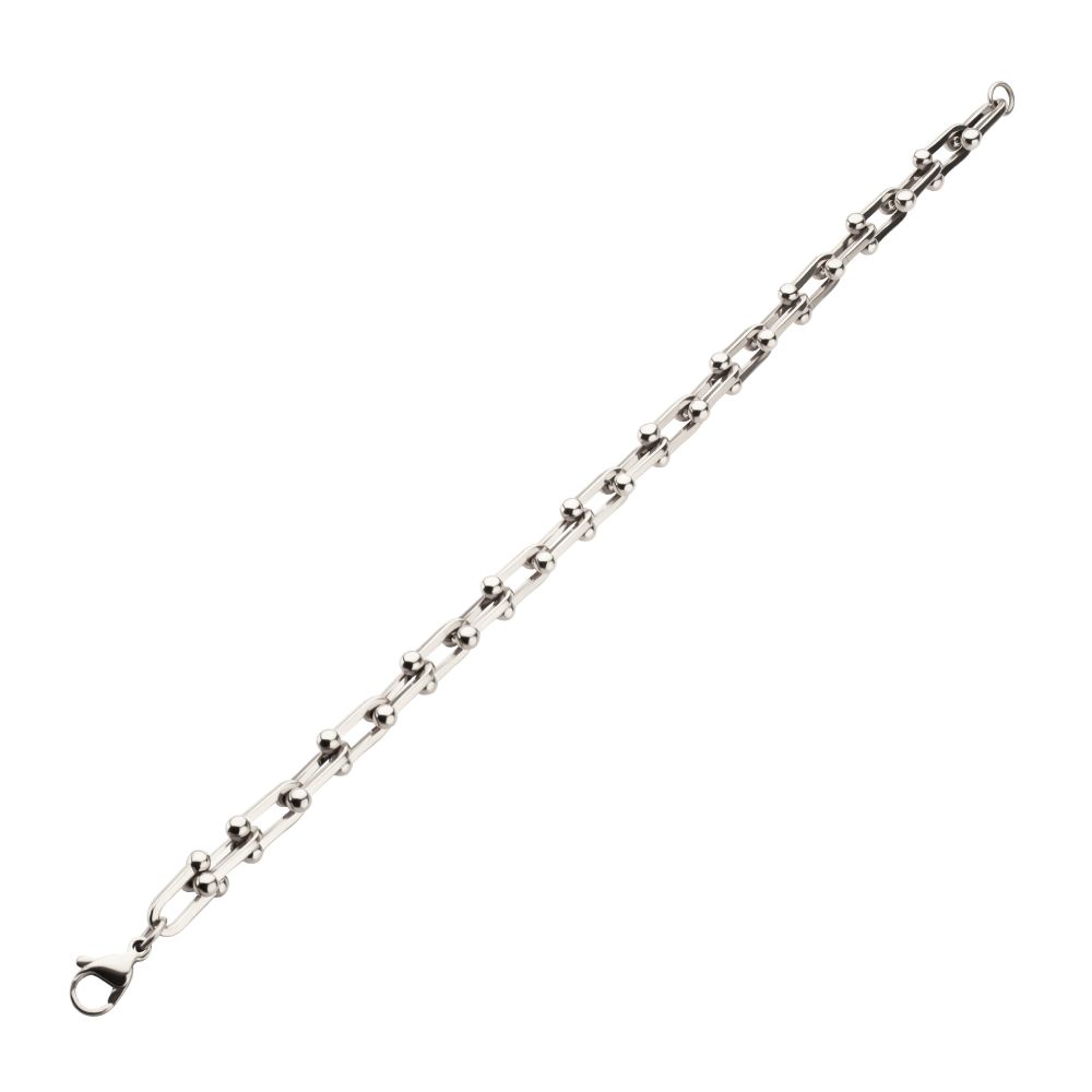 Men’s Stainless Steel Nodal Link Chain Bracelet