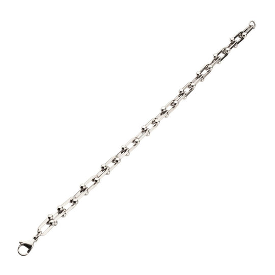 Men’s Stainless Steel Nodal Link Chain Bracelet