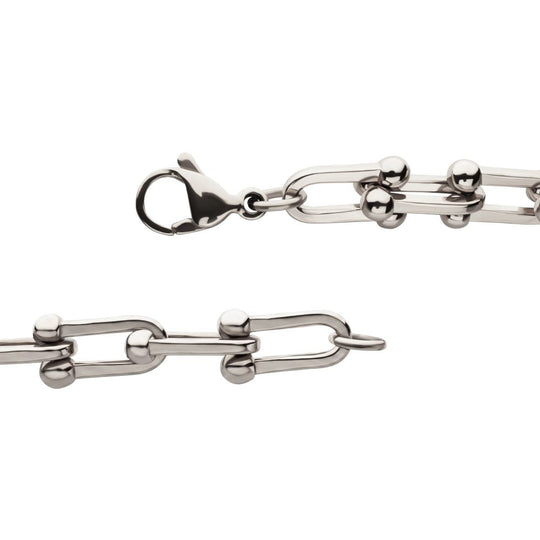 Men’s Stainless Steel Nodal Link Chain Bracelet