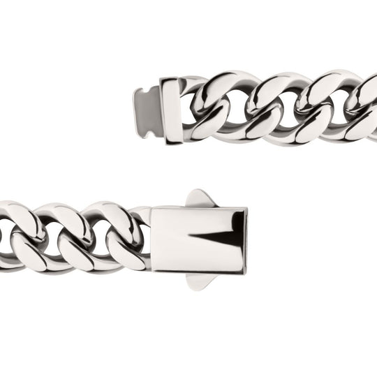 Men's 8mm Heavy Miami Cuban Stainless Steel Bracelet