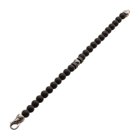 Men’s 8mm Hematite & Black Onyx Bracelet