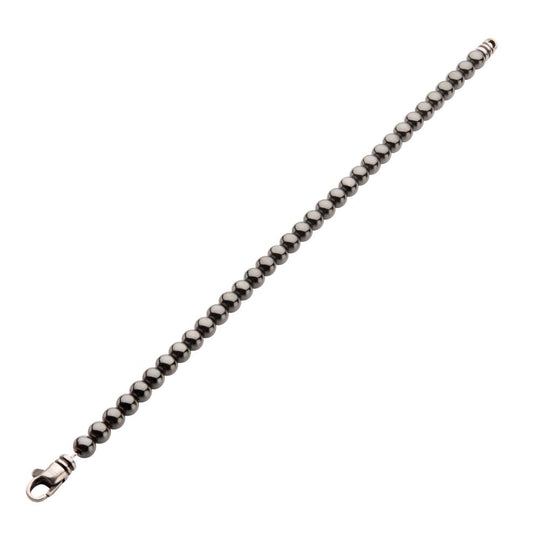 Men’s 6mm Hematite Stone Bead Bracelet