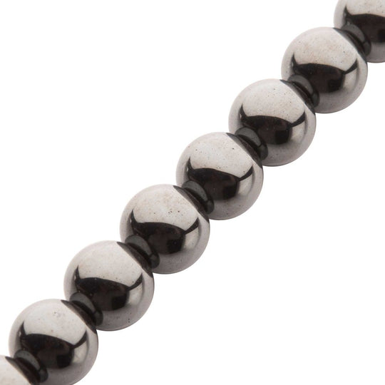 Men’s 6mm Hematite Stone Bead Bracelet