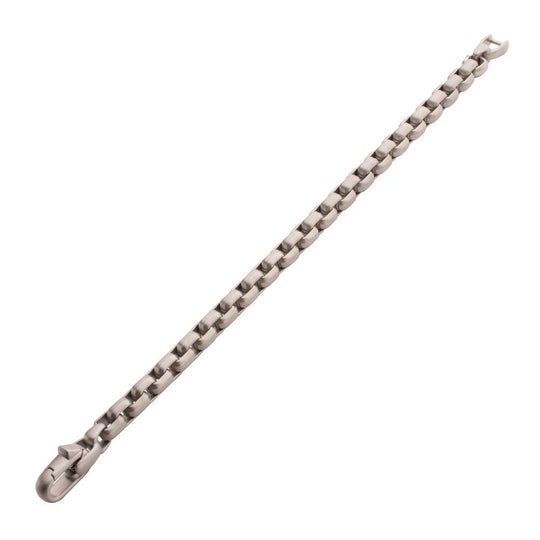 Men’s 8mm Matte Stainless Steel Box Chain Bracelet