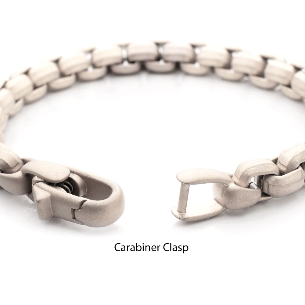 Men’s 8mm Matte Stainless Steel Box Chain Bracelet