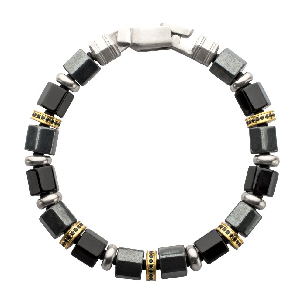 Men’s Bushido Musashi Onyx & Hematite Bracelet