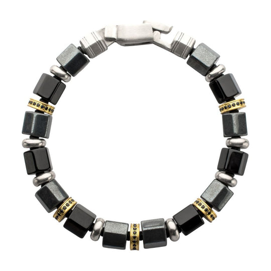 Men’s Bushido Musashi Onyx & Hematite Bracelet