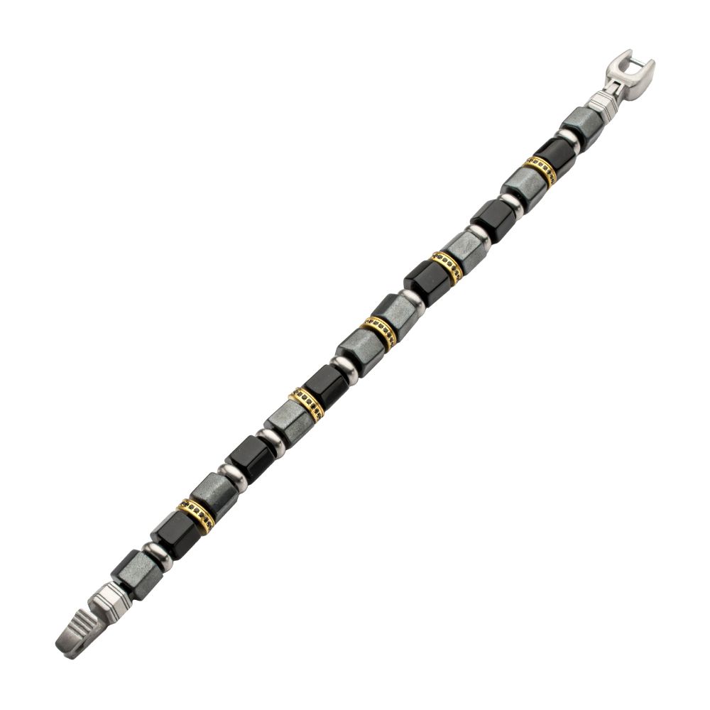 Men’s Bushido Musashi Onyx & Hematite Bracelet