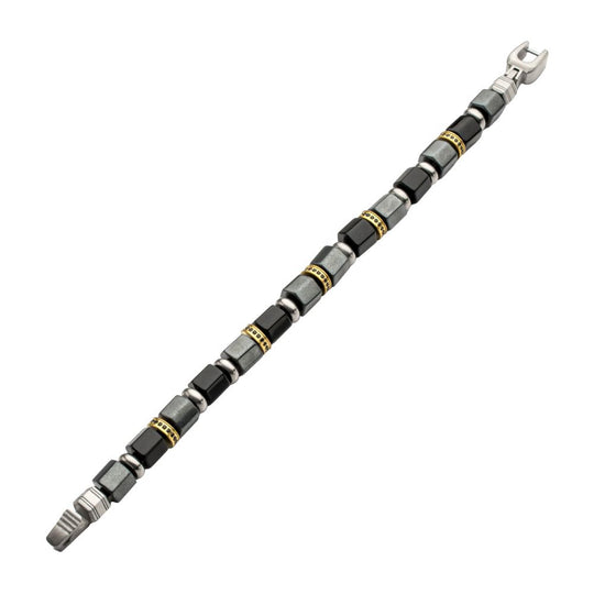 Men’s Bushido Musashi Onyx & Hematite Bracelet