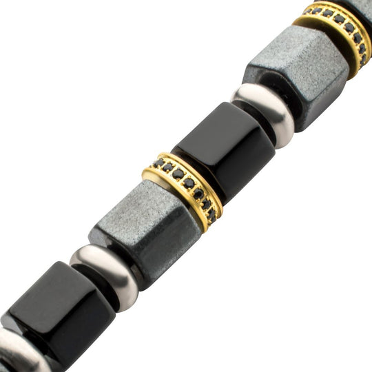 Men’s Bushido Musashi Onyx & Hematite Bracelet