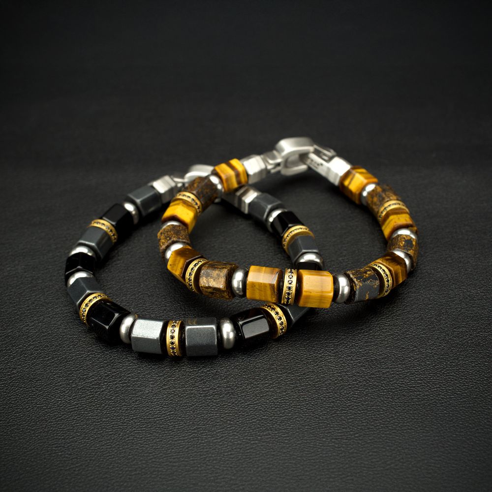 Men’s Bushido Musashi Onyx & Hematite Bracelet