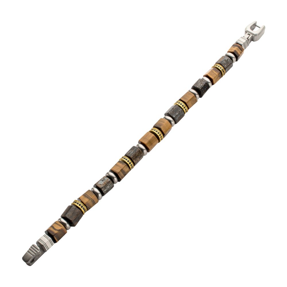 Men’s Bushido Musashi Bronzite & Tiger Eye Bracelet