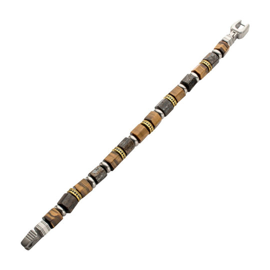 Men’s Bushido Musashi Bronzite & Tiger Eye Bracelet