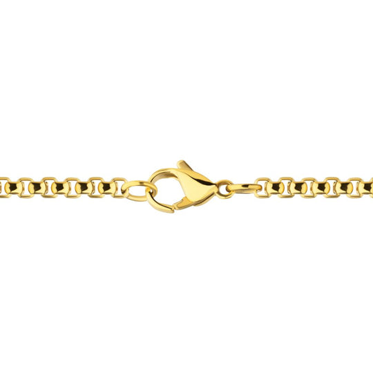 Men's 18K Gold IP Zebra Cross Pendant with Lab Diamond
