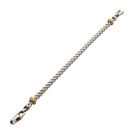 Men's IRONWORKS Chevron Franco Bracelet – Black Sapphire