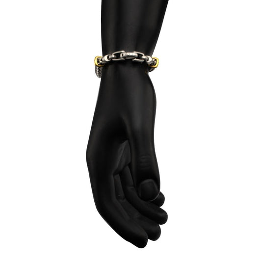 Men's IRONWORKS Chevron Franco Bracelet – Black Sapphire