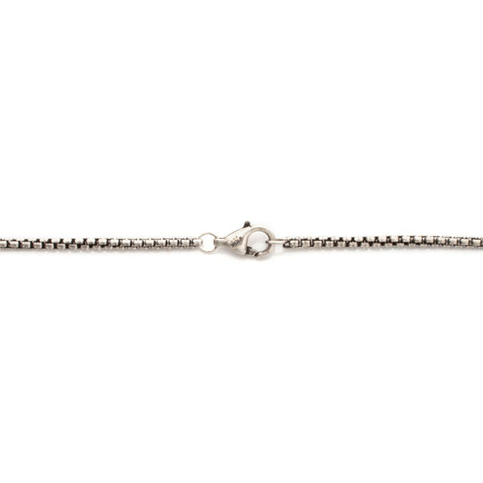 Men's Sterling Silver Cross Pendant with Black Spinel & Gold IP Bail