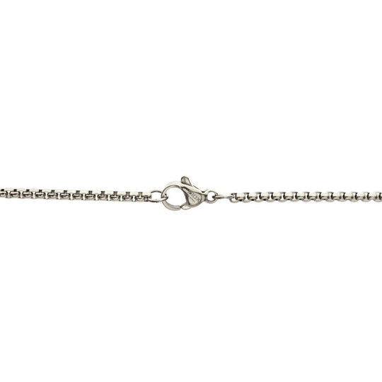 Men's Lab-Created White Sapphire Stainless Steel Cross Pendant