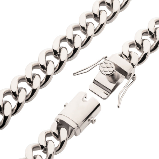 Link and Chain - 12mm Steel Miami Cuban Chain Bracelet