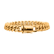 Link and Chain - 8mm 18K Gold Plated Miami Cuban Chain Bracelet