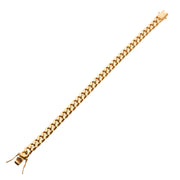 Link and Chain - 8mm 18K Gold Plated Miami Cuban Chain Bracelet